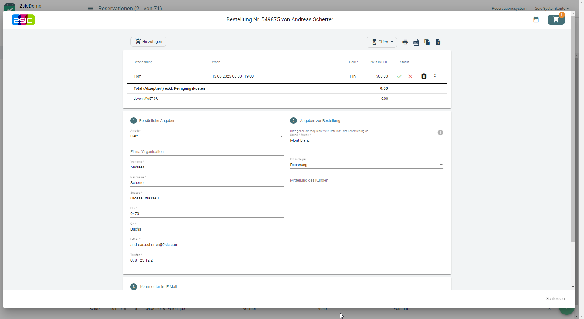Eine Überschreitung online direkt buchen oder erst nach deiner Freigabe
