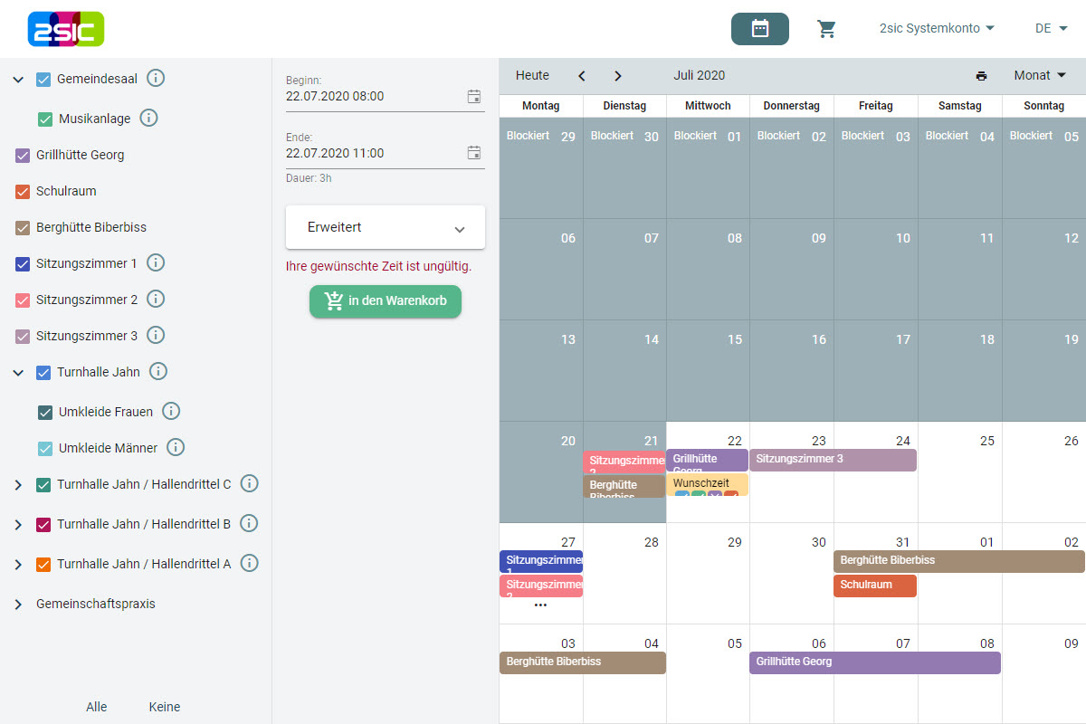 Das All-in-One Reservierungssystem